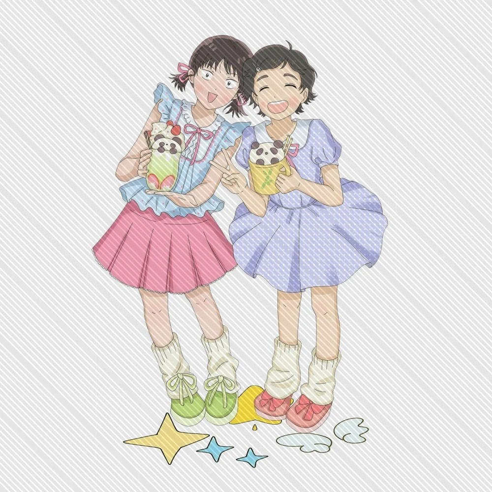 Skip and Loafer Acrylic Keychain Stand Model