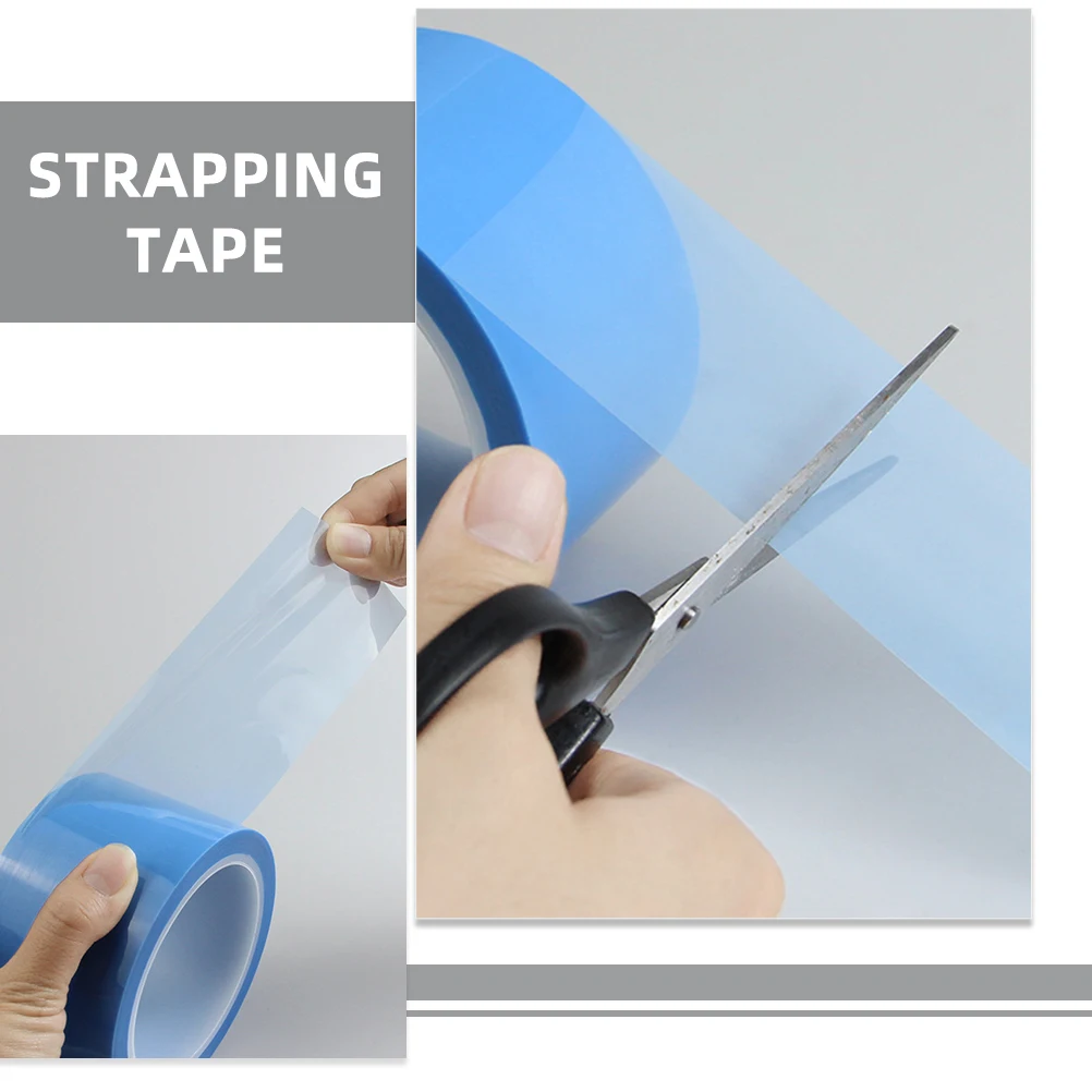 

Light Blue Transparent Fixing Tape No Trace Strapping Tape for Refrigerator Freezer Appliance Moving Parts PET Material Strong