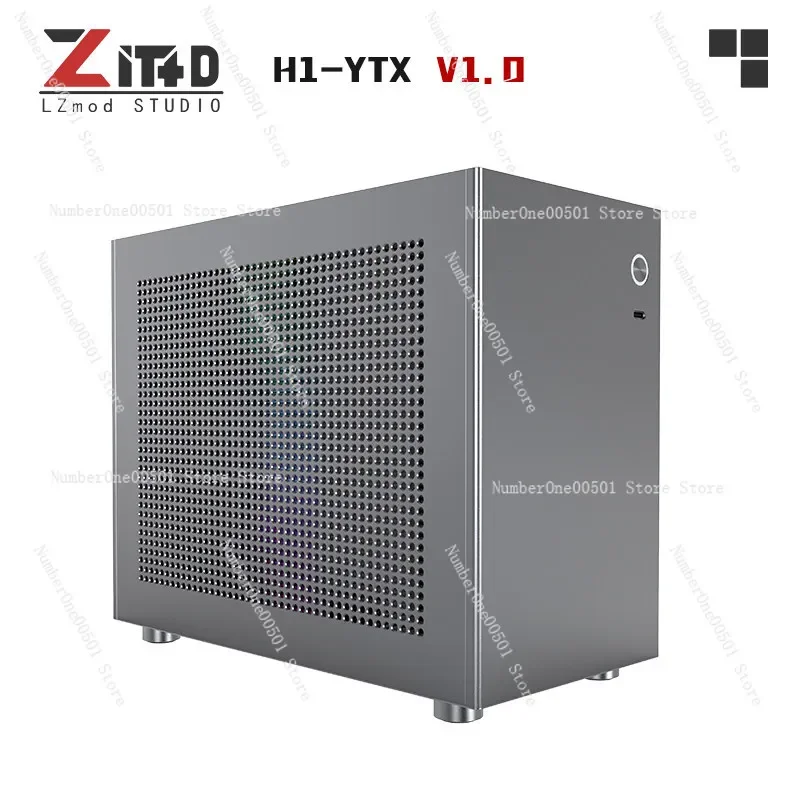 Lzmod mini H1-YTX 1.0 7.82L ITX Case Collaboration with Zhuangjiyuan Supports Maxsun YTX and Dual-Slot GPU