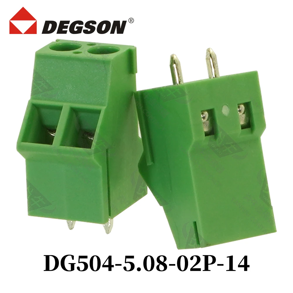 10Pcs DEGSON DG504-5.08-04P-14-00ZH Screw Connector PCB Terminal Blocks KFDG504 2P-12P UL94V-0 Phoenix Contact 20A 400V