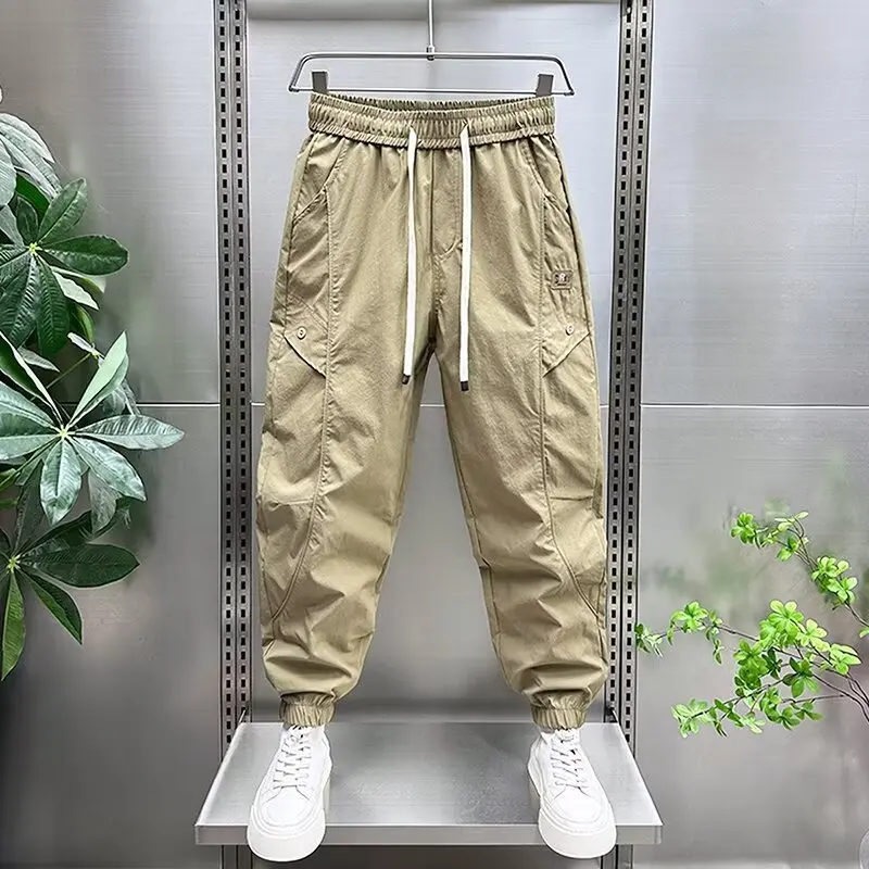 New Men's Cargo Pants Sport Joggers American Outdoor Pocket Sweatpants Daily Hip-hop Trousers Fashionable Men's Clothing