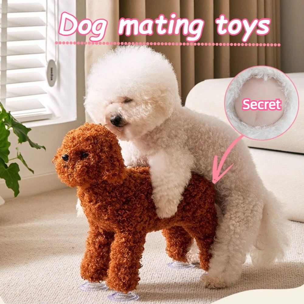 Dog Mating Companion Toy with Suction Cup Base Design Different Heights Puppy Sex Toys Bichon/Teddy Dogs Accessories