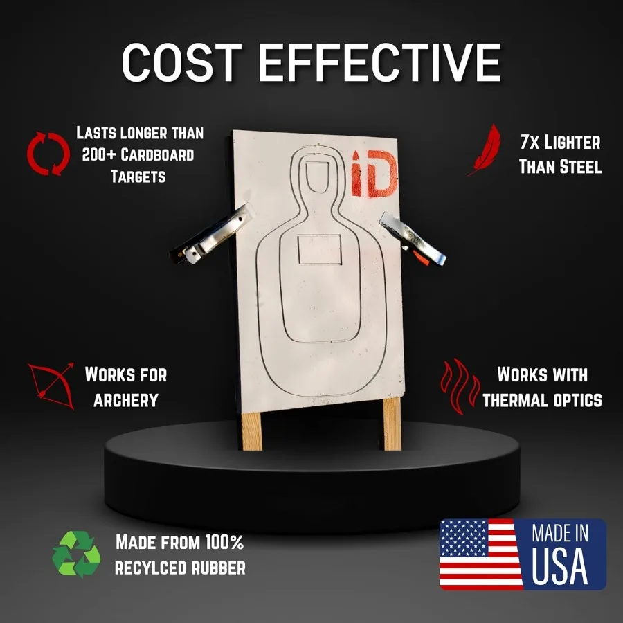 هدف إطلاق نار متين وقابل لإعادة الاستخدام للشفاء الذاتي مصمم لآلاف جولة مع ردود الفعل المقاومة للعوامل الجوية