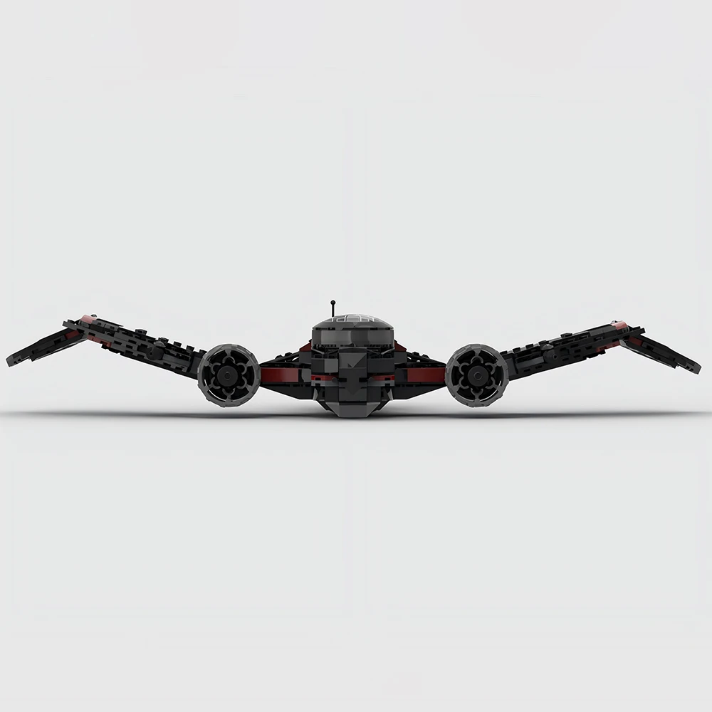 Décennie s de construction MOC Raven aqFighter pour enfants, série spatiale, modèle créatif, cadeau d'anniversaire et de Noël, nouvel an, ensemble de jouets de bricolage