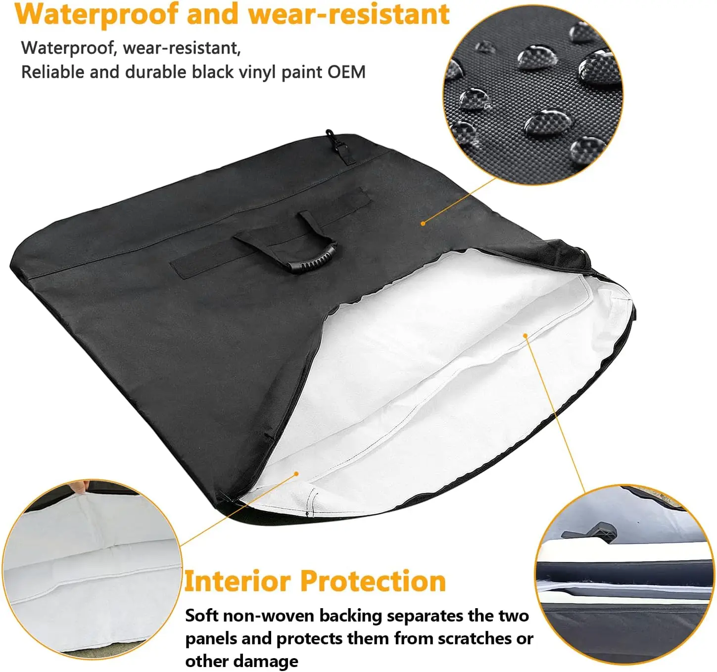 Freedom Panel Hard Top Storage Bag with Handle for 2007-2022 Jeep Wrangler JK JKU JL JLU Sahara Rubicon Gladiator Unlimited JT