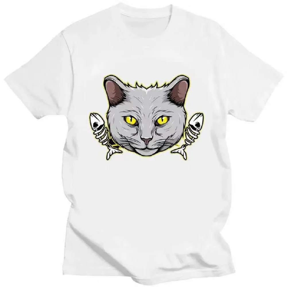 Death Metal Sphynx Cat    Witchy Tops Fashion Gothic Tshirt Steampunk Hipster Unisex Trend Shirt Short-sleev Tee