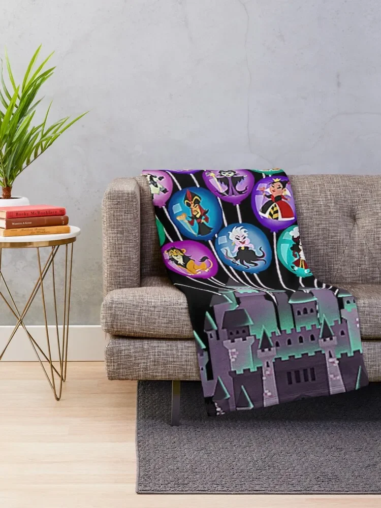 Castle of Villains Throw Blanket Nap Luxury St Flannel Bed covers Blankets