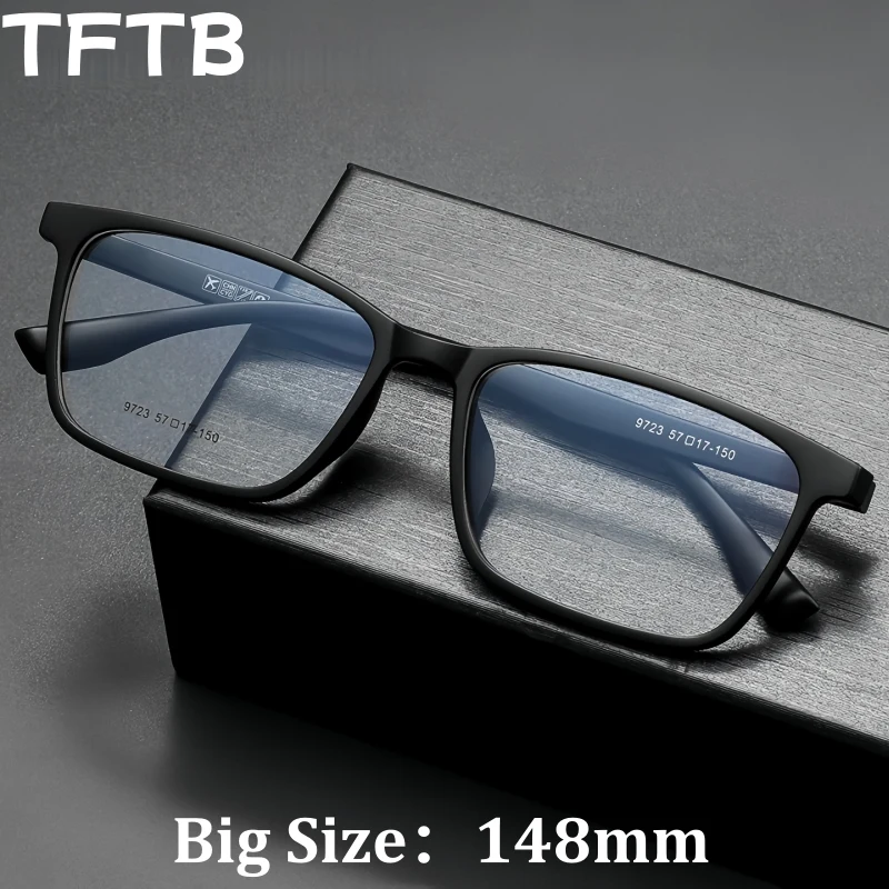 

Очки TFTB Big Size: ультралегкие и модные мужские очки TR90 в ретро-стиле, простые и удобные, гибкая оправа Y9723C