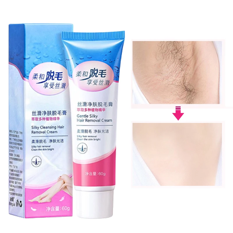 

Hair Removal Cream For Women And Men Remove Underarm Arm Leg Bikini Hair Removal Sensitive Areas Depilation Cream Skin Care 60g