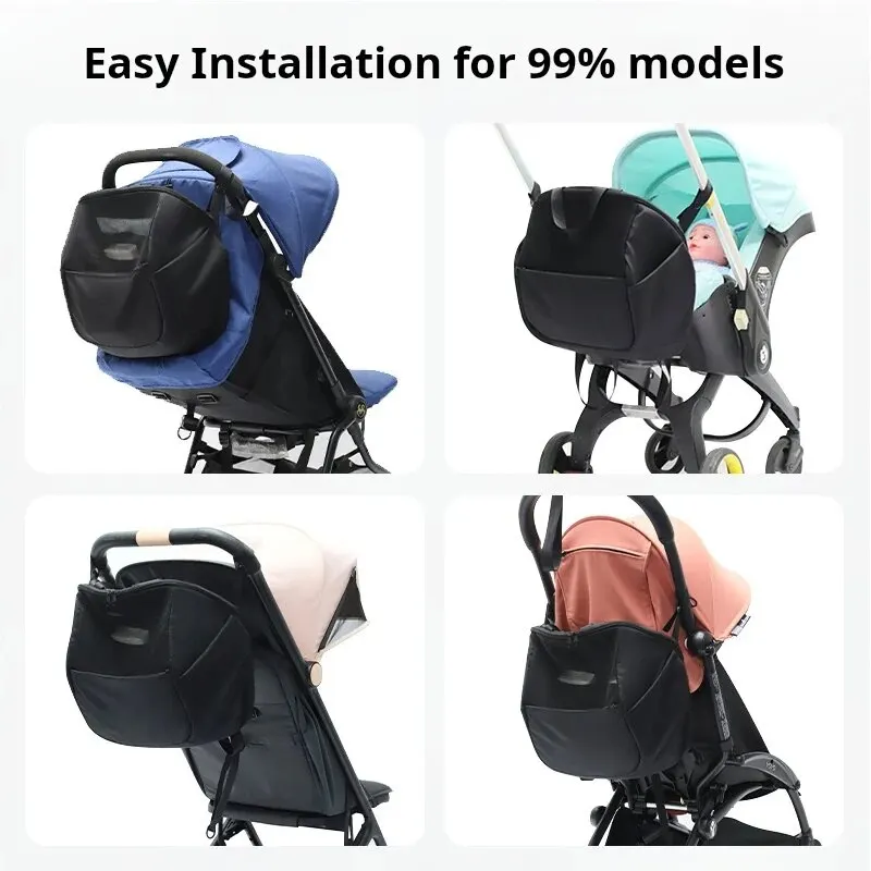 Baby Stroller Hanging Bag Portable Multi-function Large Capacity Multi-pocket Zoned Storage Backpacks