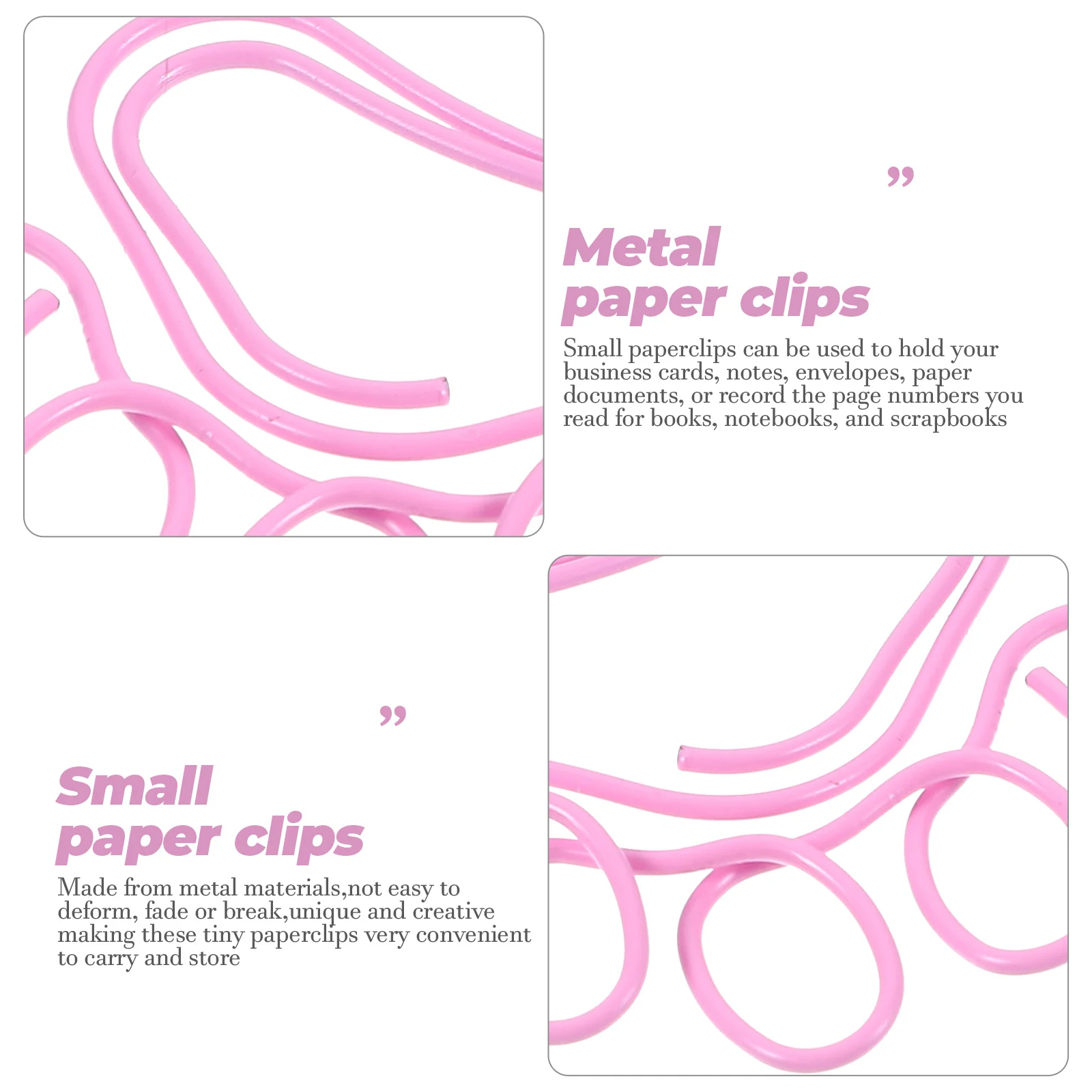 20 Pcs Cartoon Paw Print Paper Clip Clips for Paperwork Office Paperclips Document