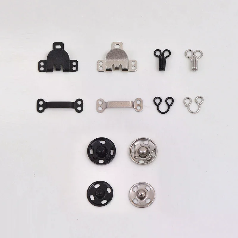/HTF/Hooks And Eyes Set Sew-on Snap Buttons DIY Clothing Button Sewing Closures Snaps Kit For Clothes Bags Sewing Craft Sewing