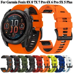 Quickfit 22mm 26mm Band Suitable For Garmin Fenix 8 8X 7 7X 6 6X Pro 5 5X Plus/Epix Pro Gen 2/Forerunner 965 955 Strap Bracelet