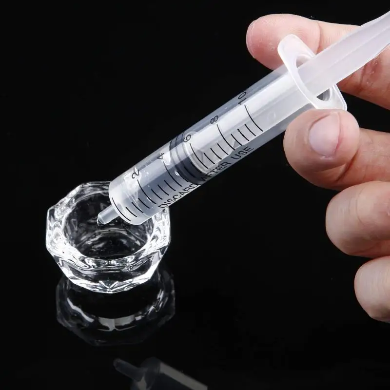 1-20Pcs Reusable 2ml -100ml Plastic Syringe Small Capacity Clear Reusable  Measuring Injection Syringe