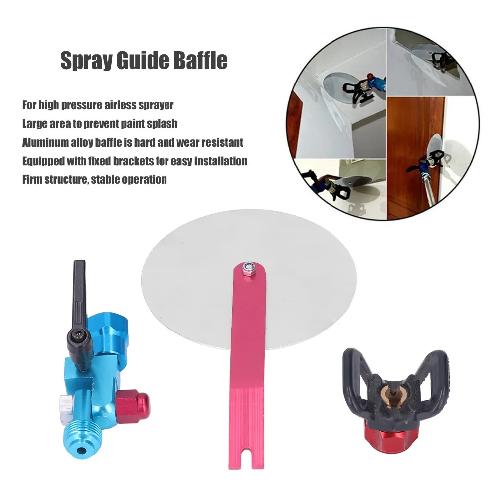 

Aluminum Disc Spray Guide Baffle Splash Control Universal Design Airless Spraying Machine Universal Disc Baffle