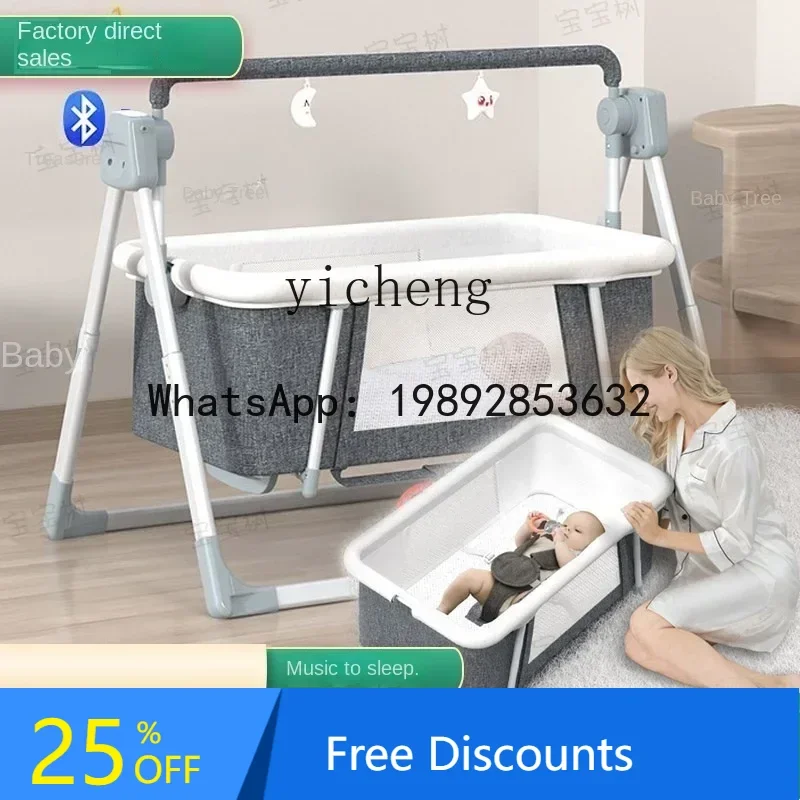 

AD Baby Caring Fantstic Product Baby Cradle Crib Electric Cradle Bed