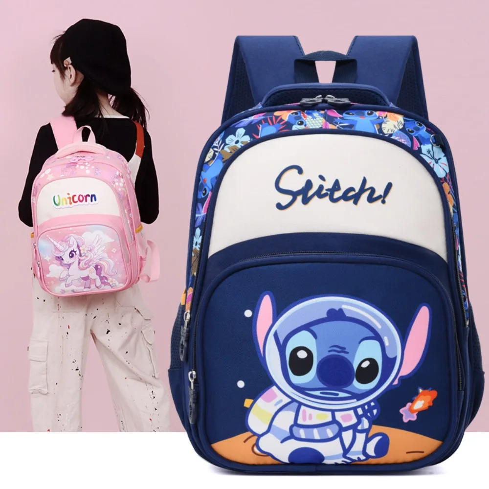 Exquisite Cartoon Students Backpack Load Reduction Spine Protection Large Capacity Waterproof School Bags Kids Gifts in Stock
