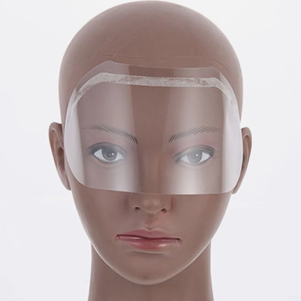 

60pcs Clear Facial Shield For Hair Salon Reusable Pvc Haircut Eye Protector, Transparent Shower Facial Guard, Hairdressing