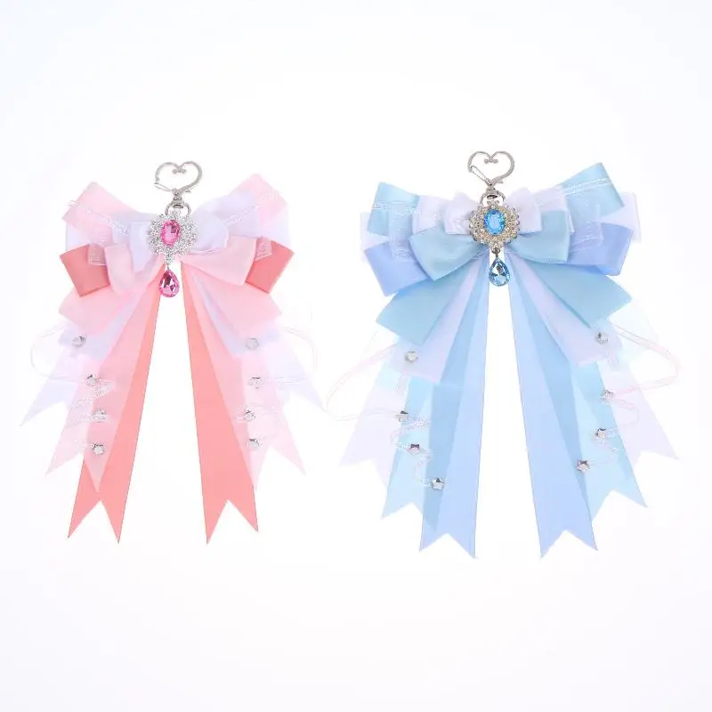 Itabag Dekorationszubehör Doppelschichtige Schleife Taschenanhänger DIY Handgemachter Lolita-Schmuck Geschenk für Freund Anime-Zubehör – Detail 6