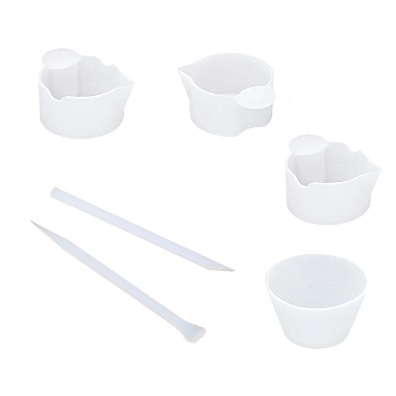 1 Set Silicone 100ml Measuring Cups Mixing Cup Card Slot Cup Dispensing Cup Stir Dropsale