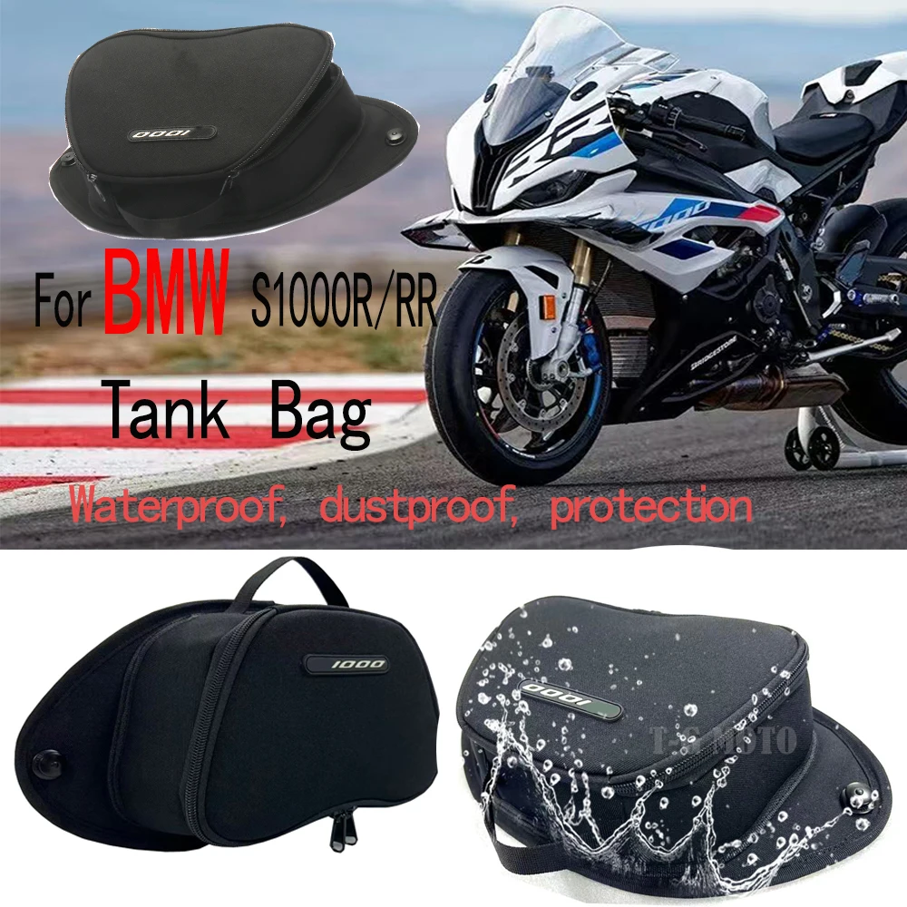 For BMW S1000RR S1000R S1000 RR2020 New  Motorcycle Bag Fuel Tank Bag Luggage Storage Tank Bag BStorage Bag Black 2021 2022 2023