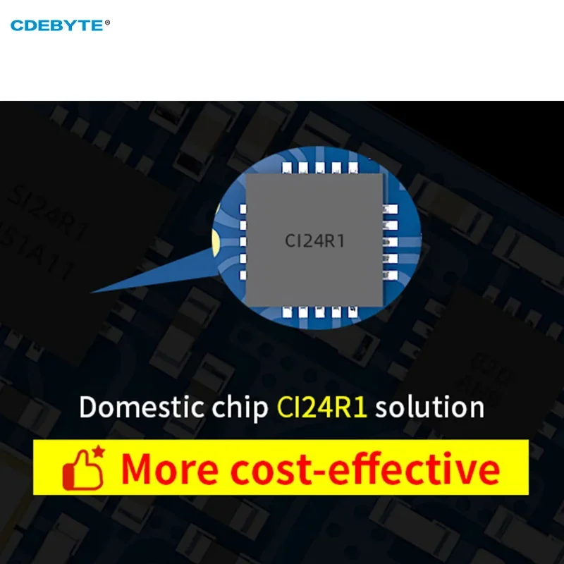 2.4G Ci24R1 RF 무선 모듈 CDEBYTE E01C-2G4M11S 11dBm 100m PCB 안테나 SPI 소형 핀 nRF24L01 + PCB 안테나