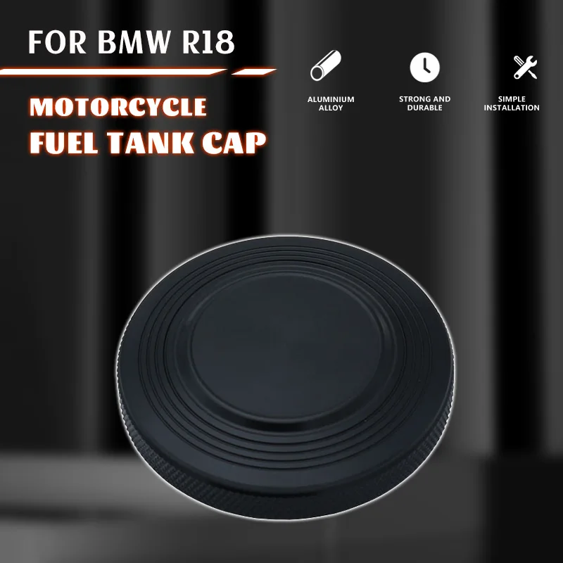 

Motorcycle Gas Tank Oil Cover Aluminum Black Fuel Cap for BMW R18 2020 2021 Motorcycle Accessories Tapa Del Tanque De Aceite