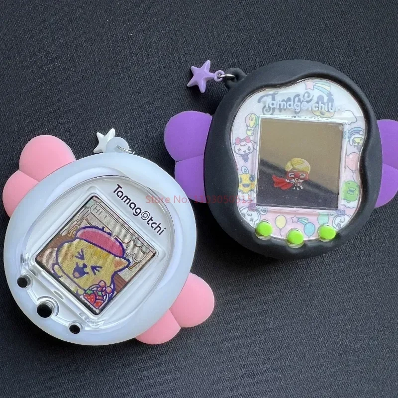 Tamagotchi Anjo Eletrônico e Diabo Silicone Capa Protetora, Soft Anti Drop Pendant, Item Único, Presentes para Crianças, Uni