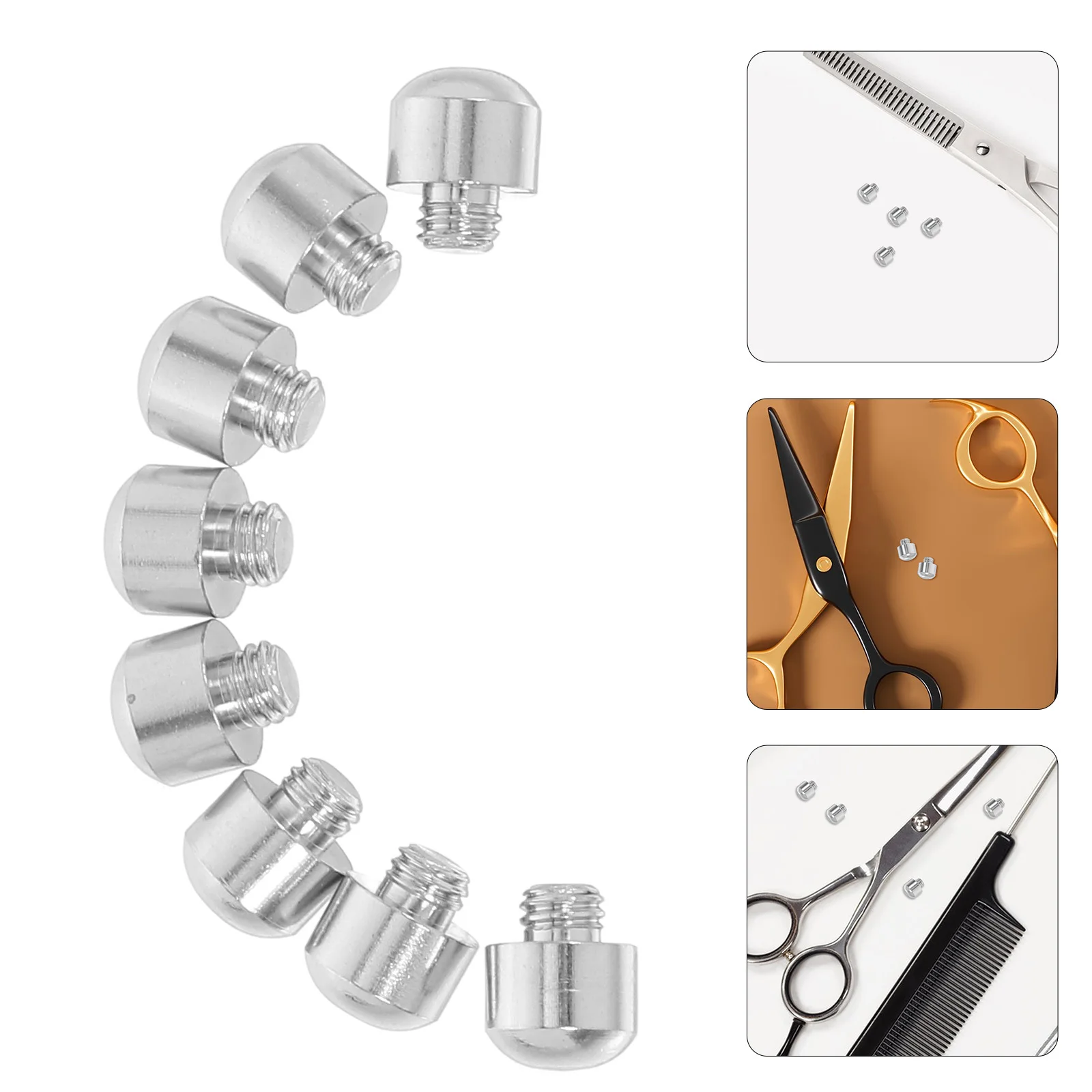 

8 шт. металлических глушителей для ножниц, бамперы для бесшумной стрижки, аксессуары для парикмахерских, инструменты для снижения шума ножниц
