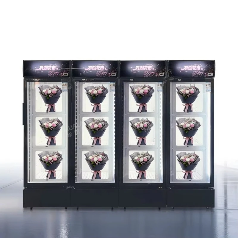 FOODLINE Customized 2-16 ℃ 12 Cells Large Bouquet Vending Machine Appearance Design Flower Vending Machine for Business Ideas