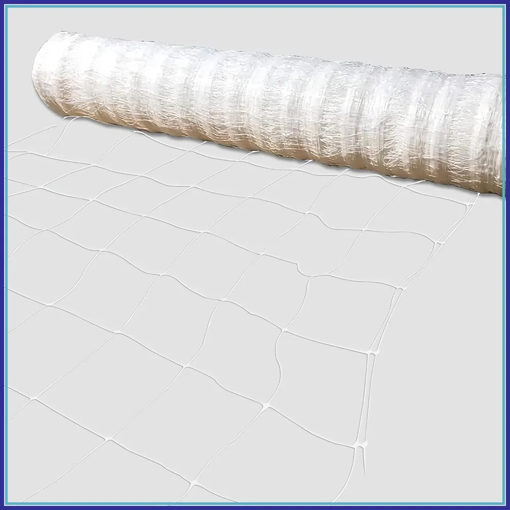 

Trellis Netting Roll 4 x 4920 ft, 6 Inch Mesh Heavy-Duty Plastic Garden Netting for Climbing Plants