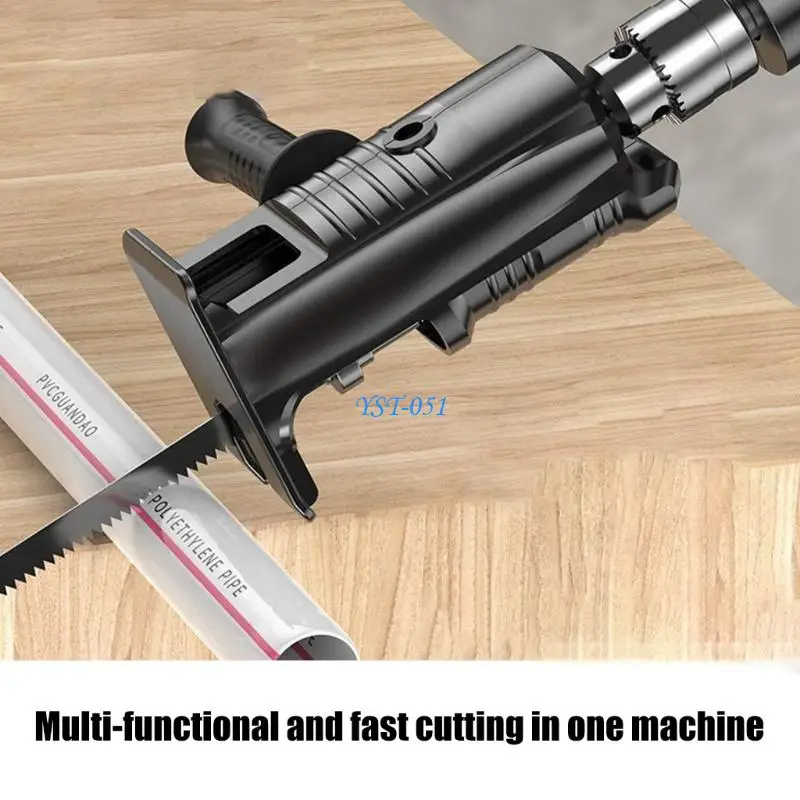 E15A Reciprocating Sawing Converter for Electric Drill Easy Setups Home Improvement