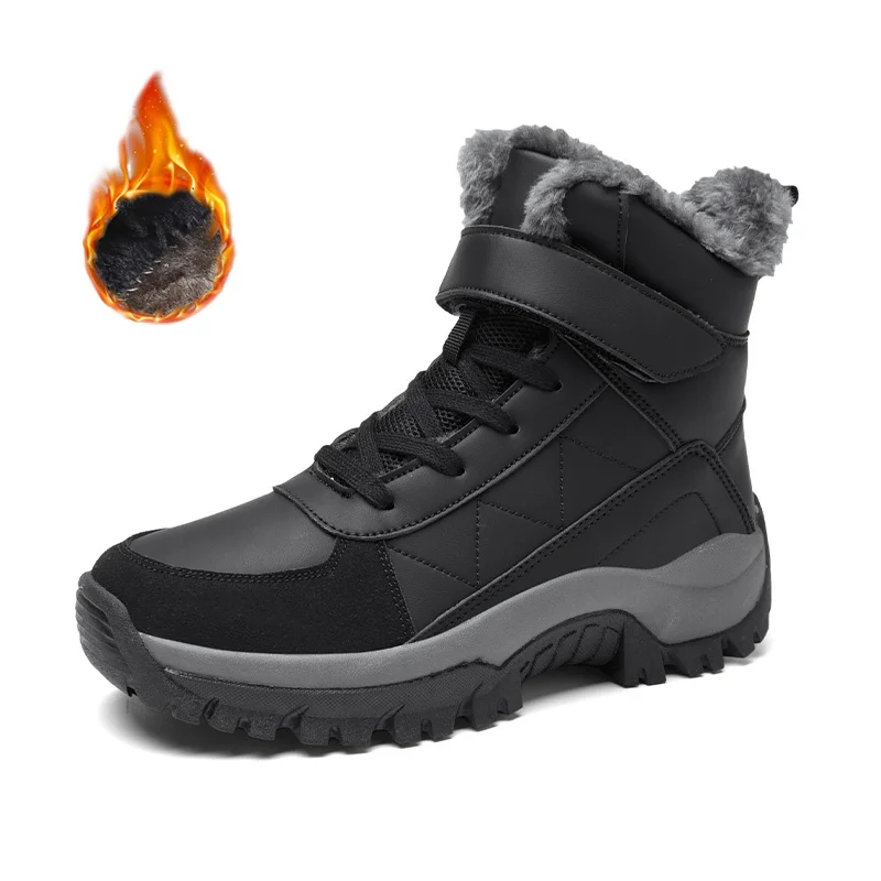 

Men Winter Snow Boots Warm Men Hiking Boots Waterproof Men's Boots Outdoor Sneakers Non-slip High-top Men's Work Ankle Boots