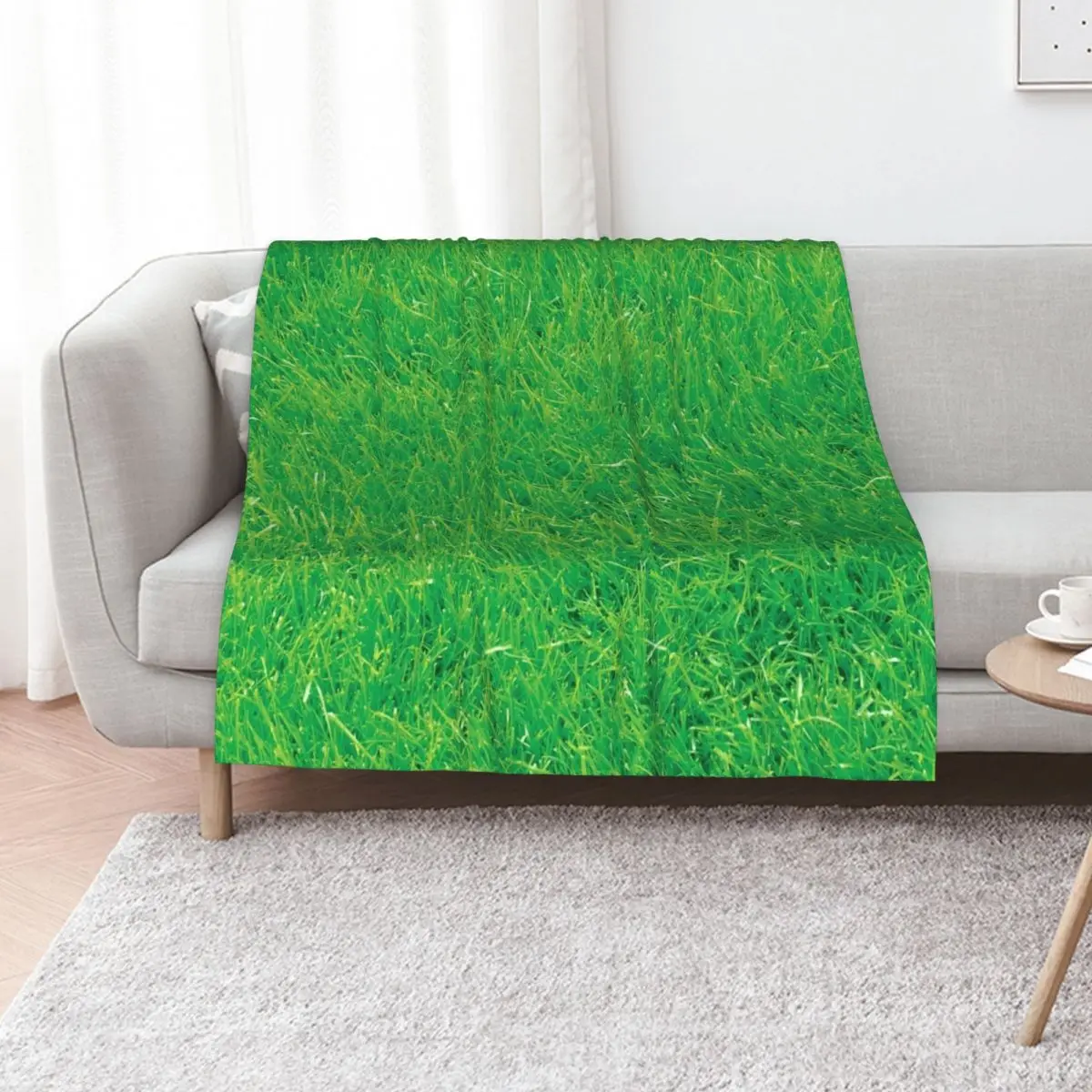 Real Green Green Grass Throw Blanket christmas decoration Thermals For Travel Warm Bed covers halloween Camping Blankets