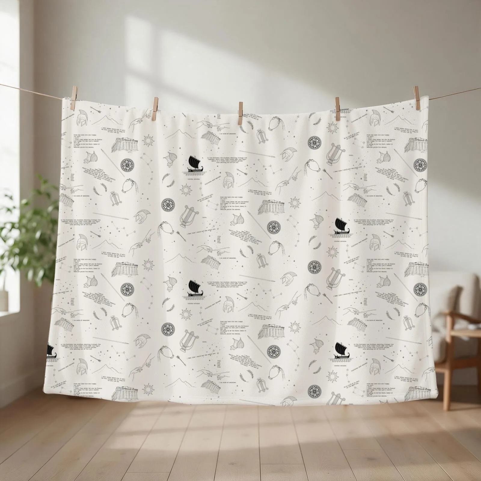 the song of achilles Throw Blanket Soft Big Moving Quilt cosplay anime Blankets