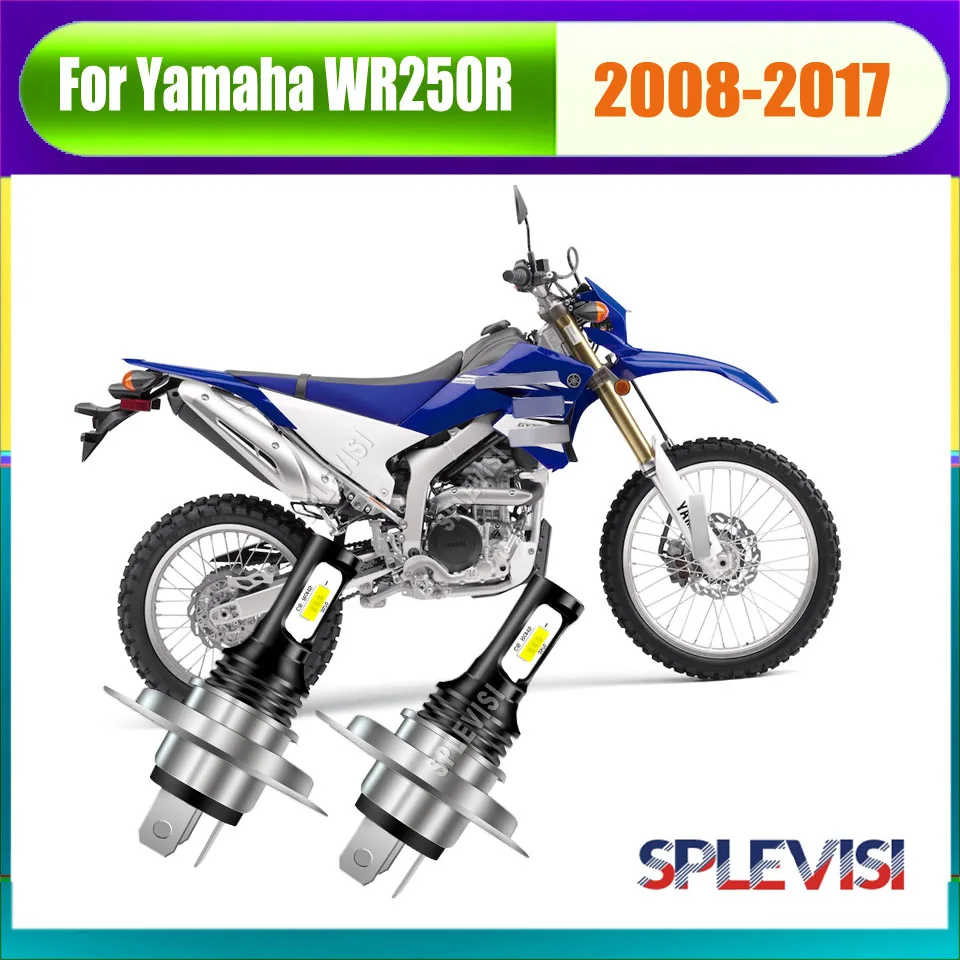 

H4 9003 LED Whtie Headlight no modifications, adapters, or wiring changes needed For Yamaha WR250R 2008 2009 2010 2011 2012-2017