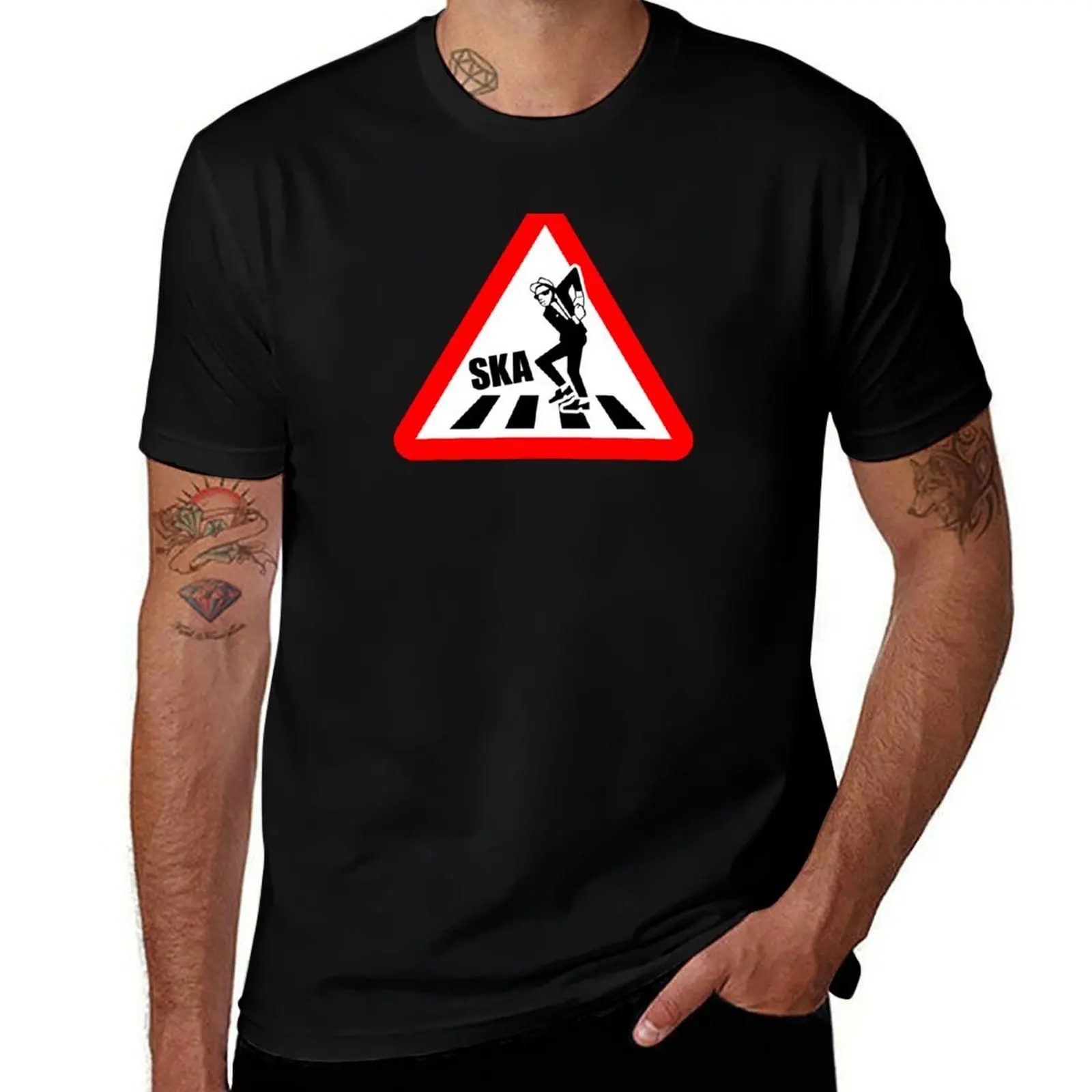 

Ska Music Funny Symbol T-Shirt topping oversize t-shirts man hippie clothes t shirt men 100℅ cotton