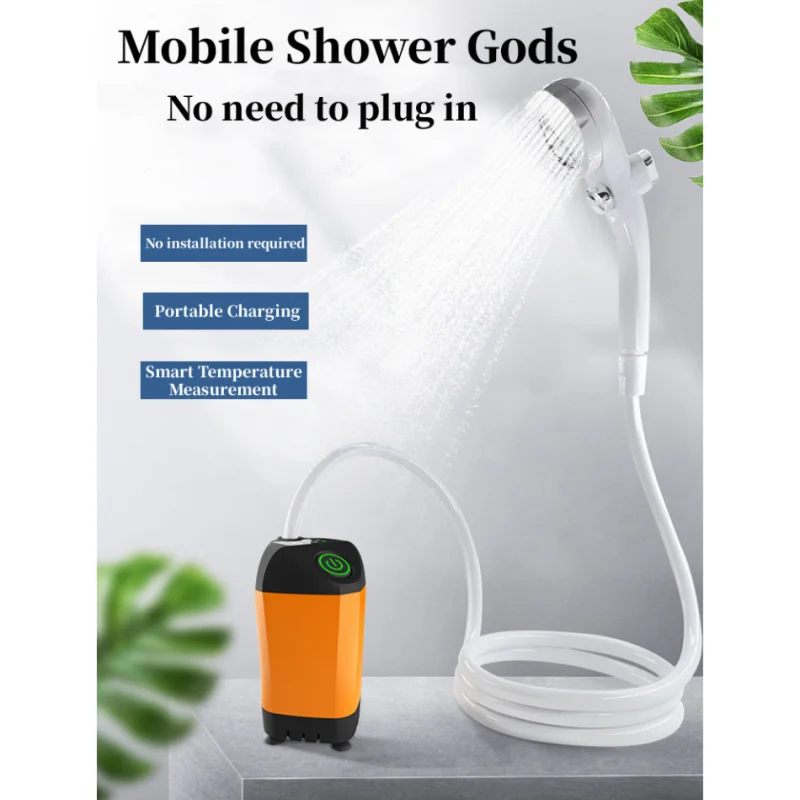 

Простая портативная душевая лейка Shower God для улицы кемпинга путешествий Электрический Душ для студенческого общежития дома проточный водонагреватель Душ