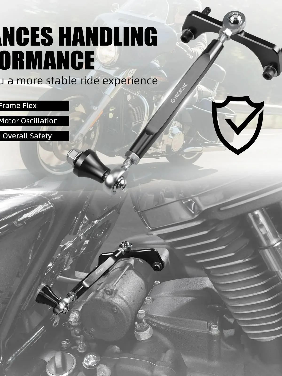 M8 Touring-Stabilisator für Harley Road Glide Special FLTRXS 2017–2025 Road King Special FLHRXS Street Glide FLHX CVO Road Glide
