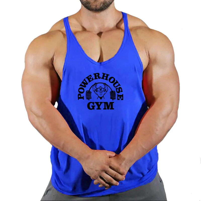 Fitness Clothing Gym T-shirts Suspenders Man Gym Top Men Sleeveless Sweatshirt Men\'s Clothes Stringer Vests Bodybuilding Shirt