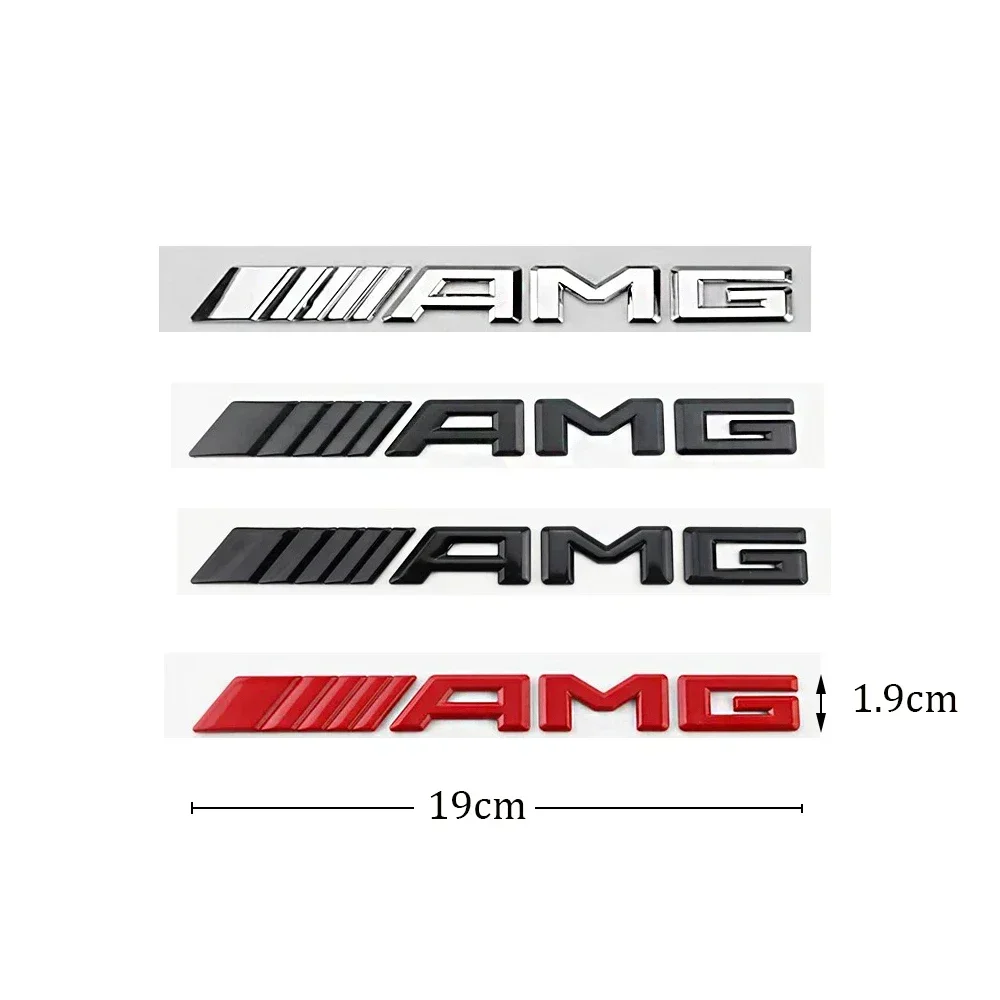 3D ABS Car Rear Trunk Badge Decal Letters Sticker For Mercedes Benz AMG A B C E G CLA C63 C63S E53 GT SLK W176 W205 W177 C260L