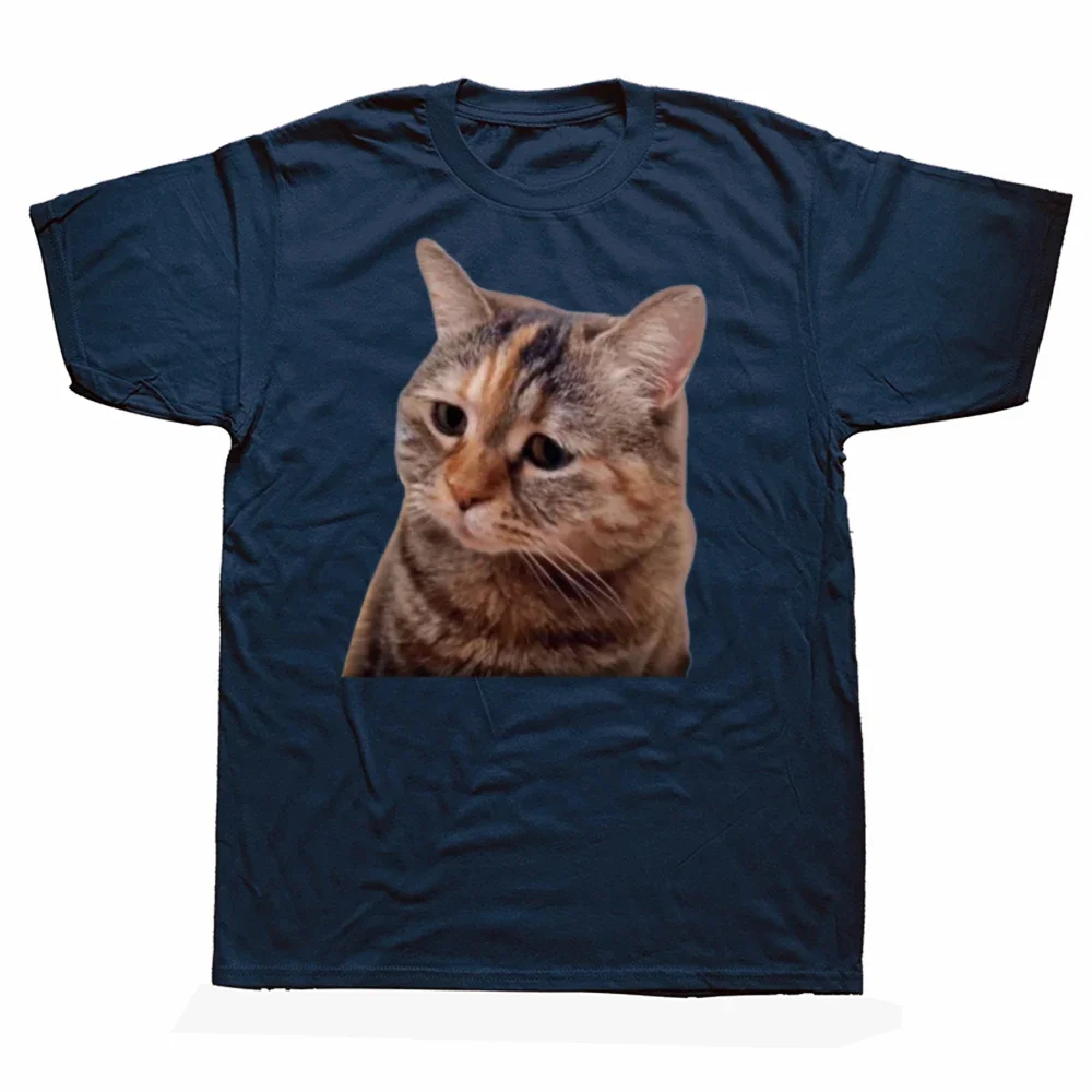 T-shirt unisexe avec chats drôles, 100% coton, taille Y-EU, cadeau pour les couples, mignon, triste, MFukCat, roi prudent, tenda