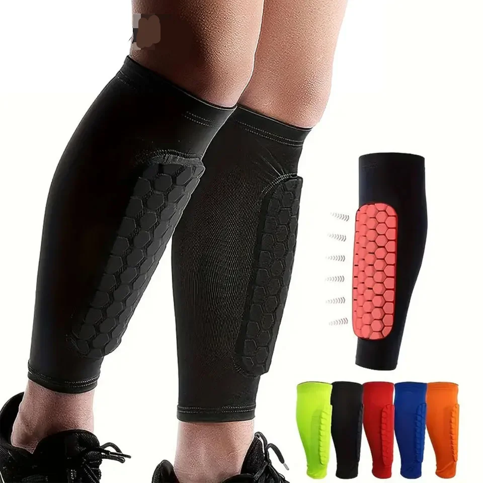 

Honeycomb Soccer Shin Guards Football Shields Sports Legging Shinguards Leg Sleeves Protective Gear Shank Protector