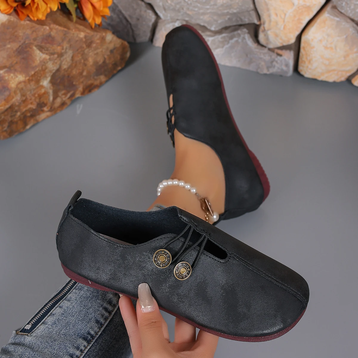 

Women Flats Shoes Spring Autumn Brand Fashion Soft Marie Jane Shoes for Women Trend Casual Comfortable Shallow Sneakers Women