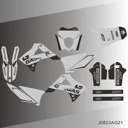 For Gas Gas GASGAS EC 125 200 250 300 450 2010 2011 Graphics Decals Stickers Background Custom Number