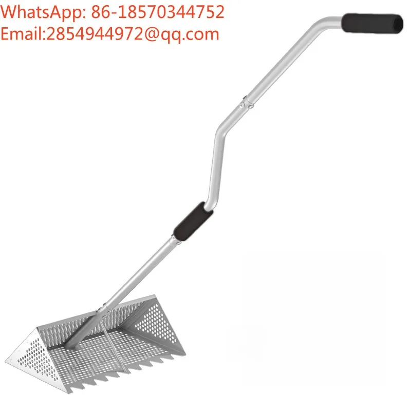 New Foldable Stainless Steel Beach Shark Tooth Sifter Sand Crab Collector Beach Sieving Tool