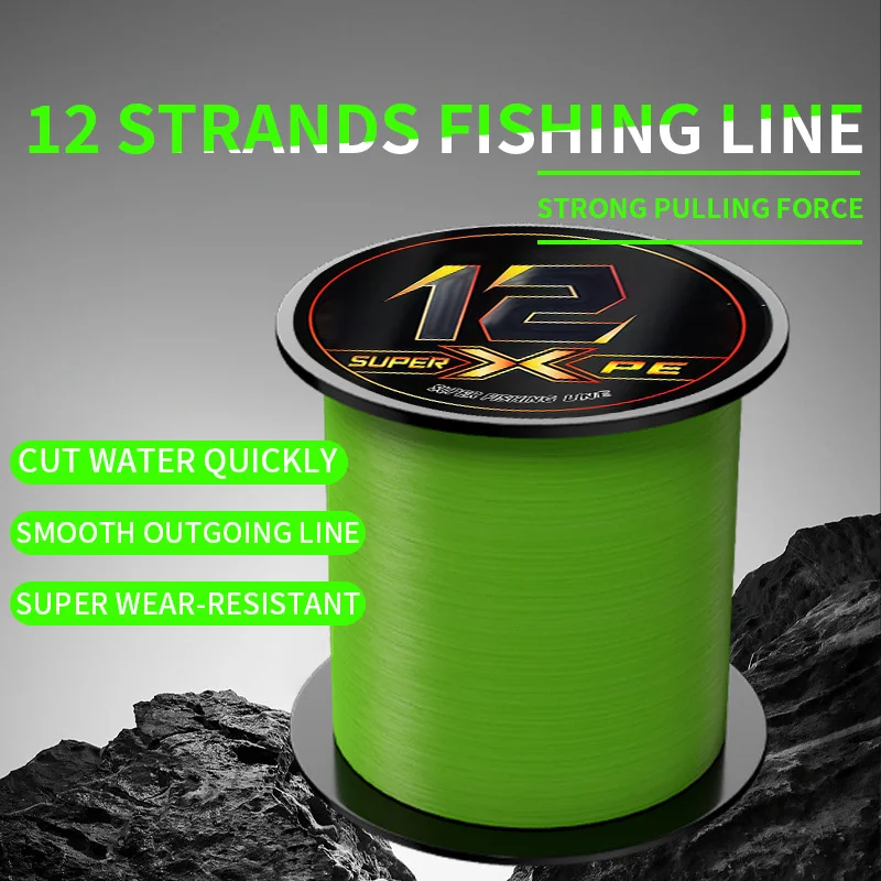 

12-strand fishing line, durable braided line, smooth casting, ultra-strong tensile strength, festival gift.