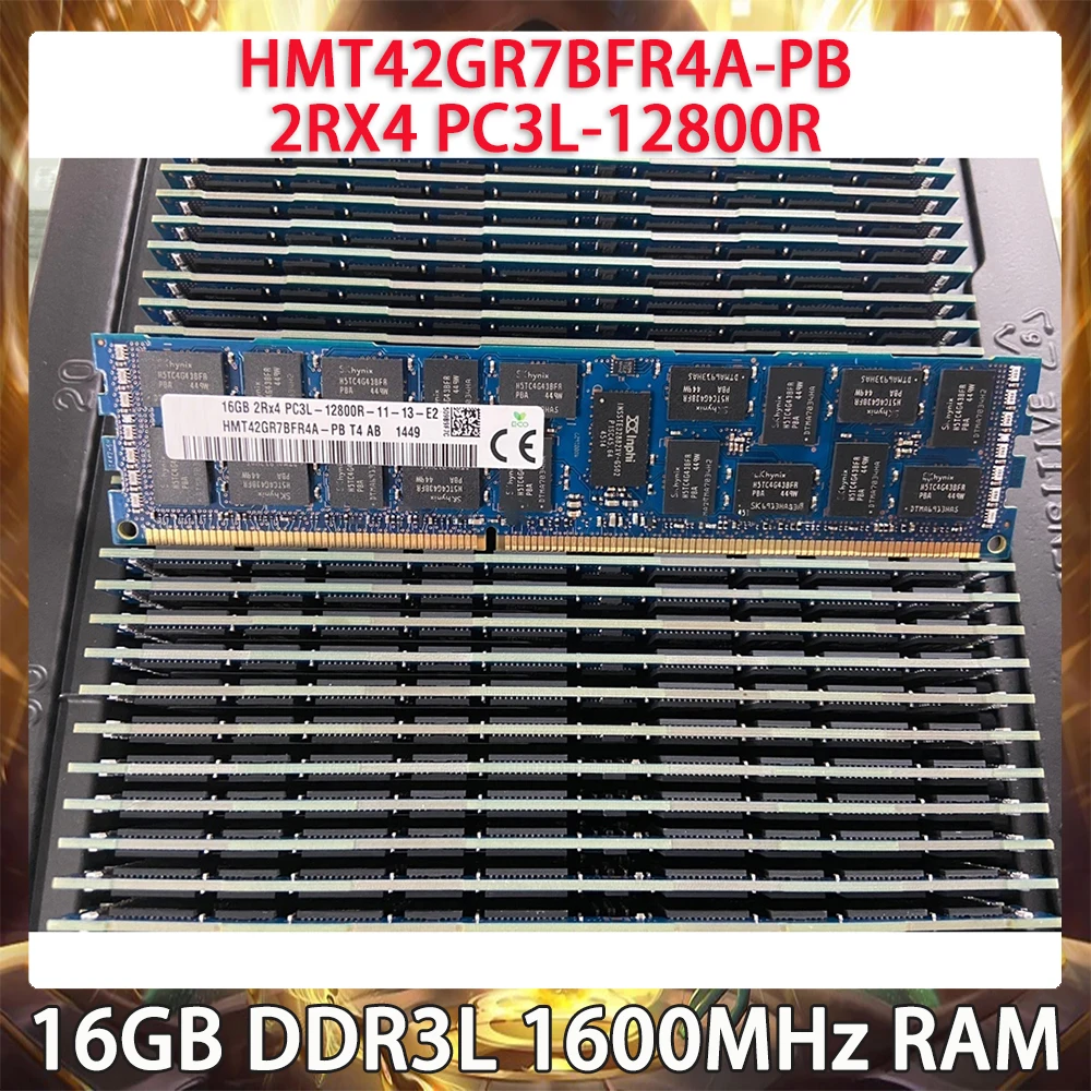 

RAM 16GB DDR3L 1600MHz 2RX4 PC3L-12800R HMT42GR7BFR4A-PB For SK Hynix Server Memory Fast Ship Works Perfectly High Quality