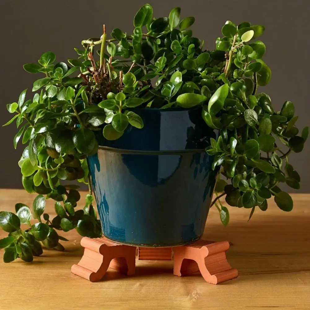 Plant Pot Riser Textured Plant Pot Support Resin Flower Pot Feet Set for Outdoor Indoor Potted Plants Decorative for Flowerpot