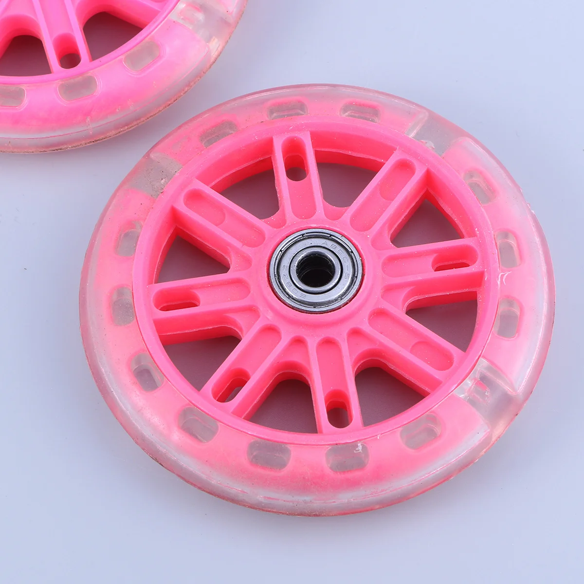 

Kids Bike Training Wheels Pack Universal Balance Auxiliary Wheel Adjustable Silent Flashing Support for Child Confidence and